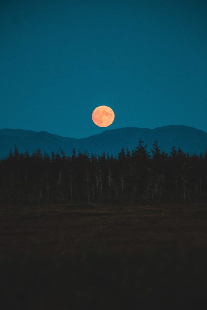 full moon orange